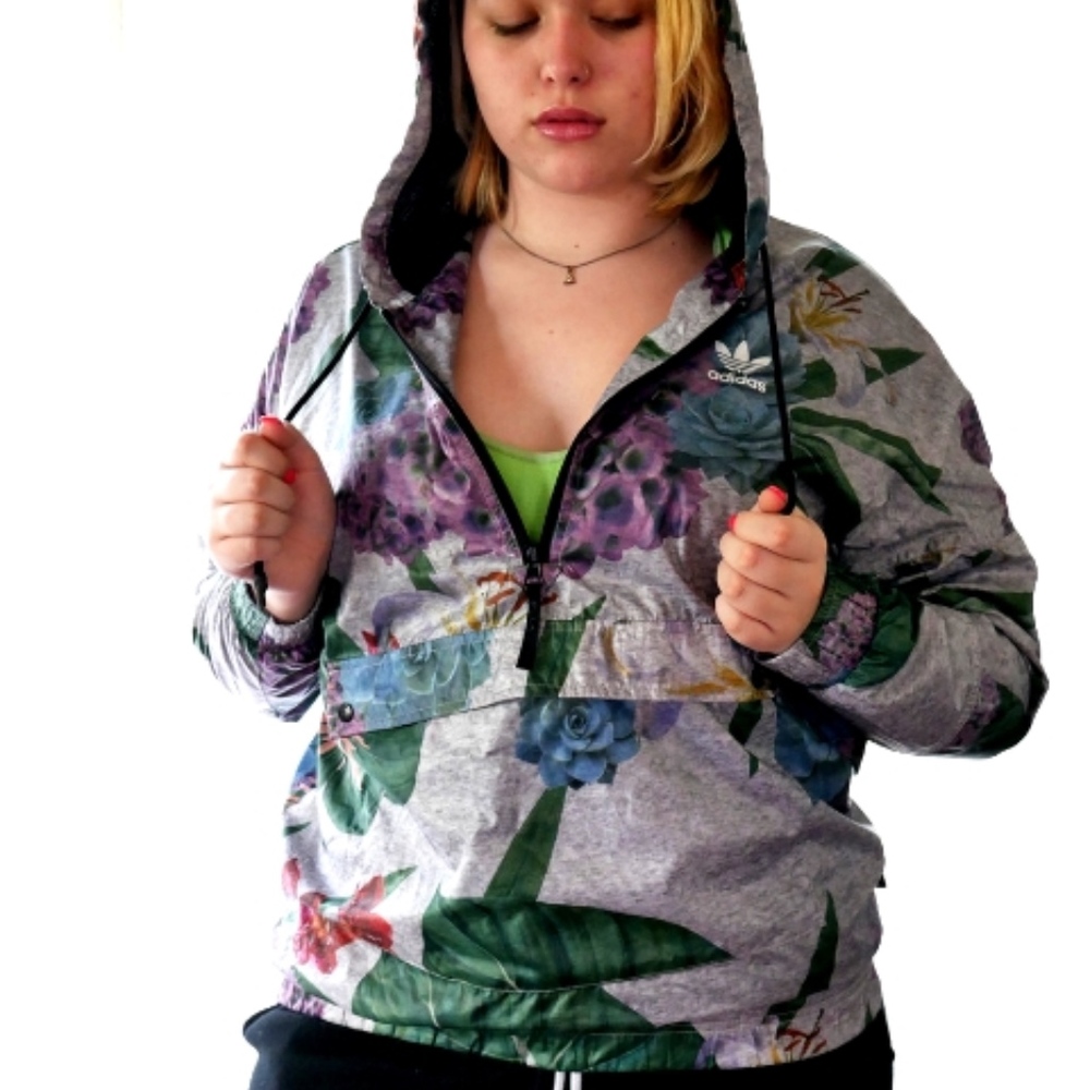 Adidas Train Floral Windbreaker